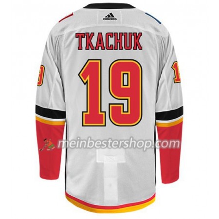 Calgary Flames MATTHEW TKACHUK 19 Adidas Weiß Trikot Authentic - Herren